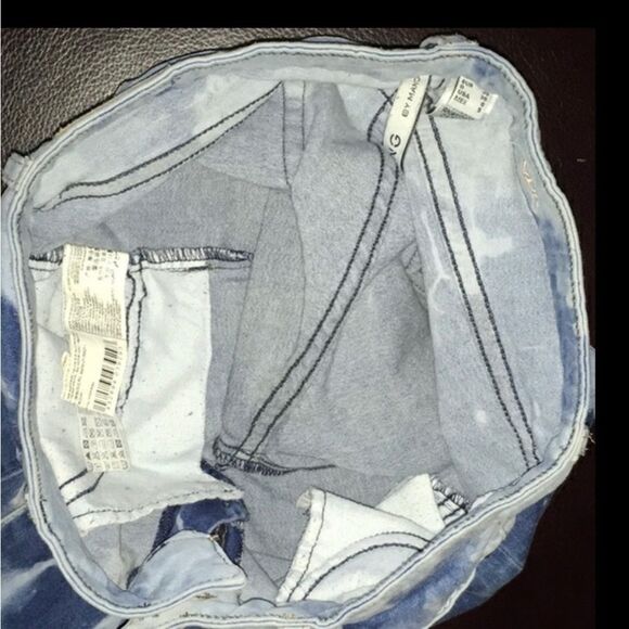 Mng by mango jeans womens size 6 Ella tie-dye low-rise coastal two-tone cool - Picture 14 of 16